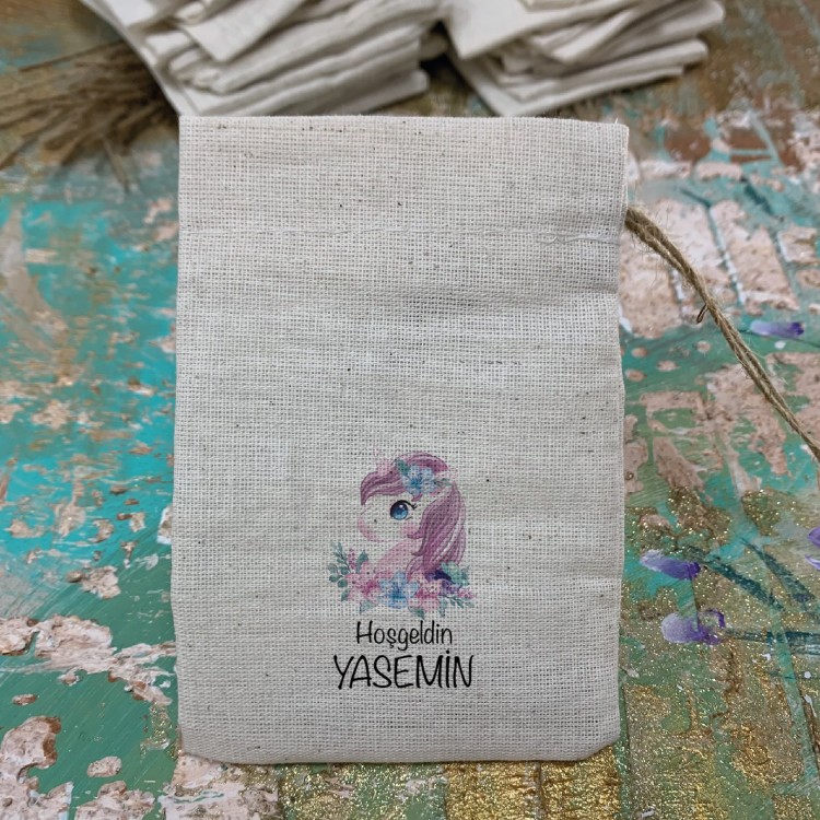 Baskılı Kese 0345 - Unicorn Tasarım hediyelik Kese