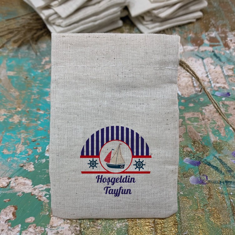 Baskılı Kese 0524 - Gemici Tasarım Hediyelik Kese