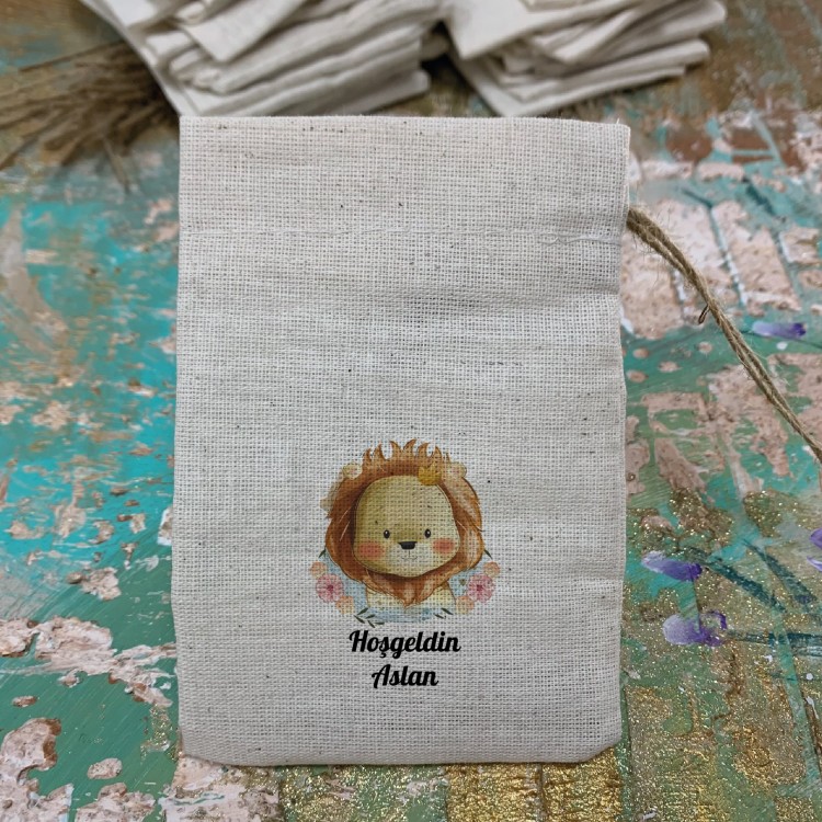 Baskılı Kese 0535 - Aslan Tasarım Hediyelik Kese