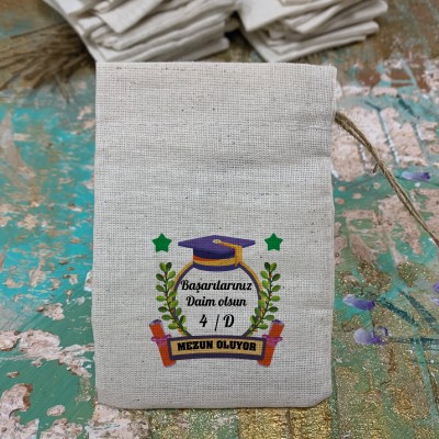 Baskılı Kese 0548 - Mezuniyet Hediyelik Kese