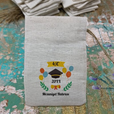 Baskılı Kese 0549 - Mezuniyet Hediyelik Kese