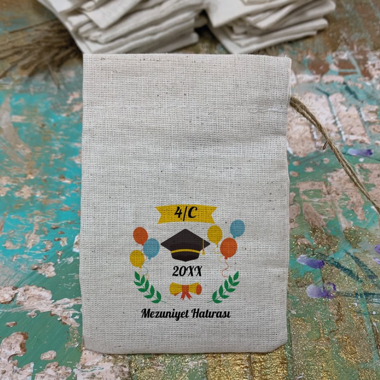Baskılı Kese 0549 - Mezuniyet Hediyelik Kese
