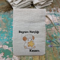Şeker Bayramı Kesesi Baskılı Kese