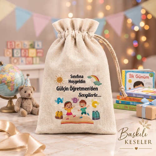 1.Sınıf Hatırası Kese Kese Baskısı - Yaren Davetiye