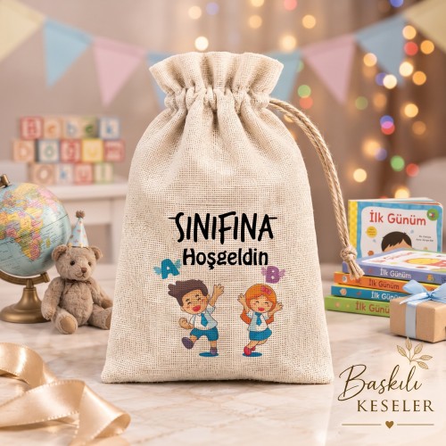 1.Sınıf Hatırası Kese Kese Baskısı - Yaren Davetiye