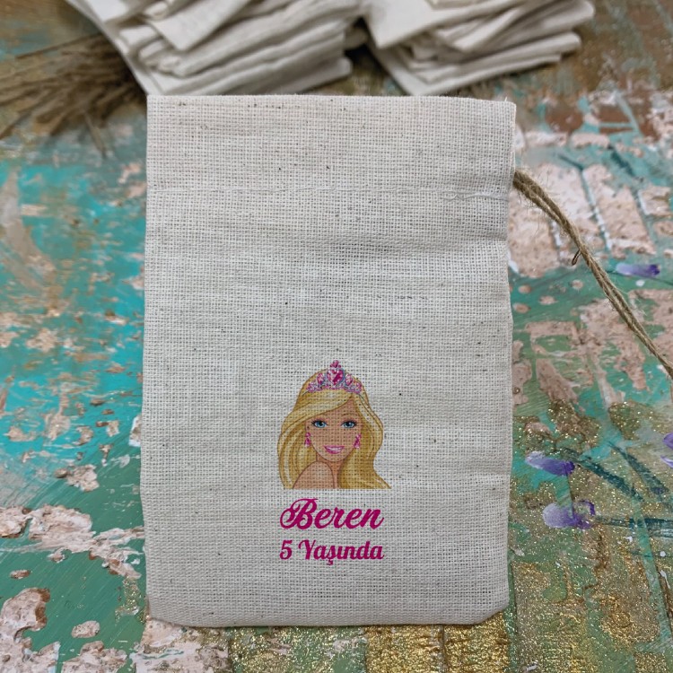 Baskılı Kese 0557 - Barbie Tasarım Hediyelik Kese