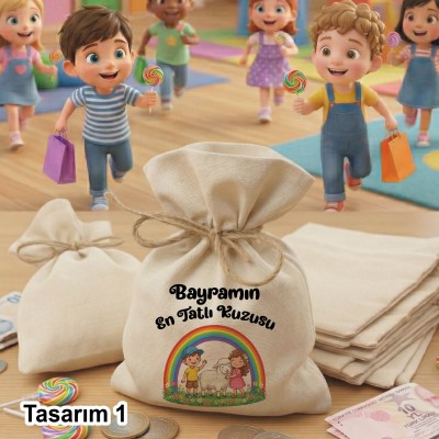 01 - Kapmanyalı Bayram  Kese 0564 - Ramazan Bayramı  / Kurban Bayramı Harçlık Keseleri