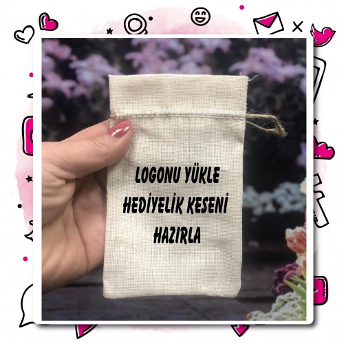 logo baskılı hediyelik kese - Yaren Davetiye