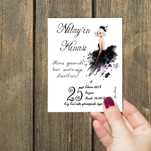 Kına Kartları - Yaren Davetiye
