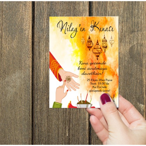 Kına Kartları - Yaren Davetiye