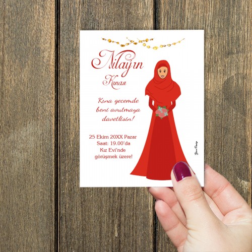 Kına Kartları - Yaren Davetiye