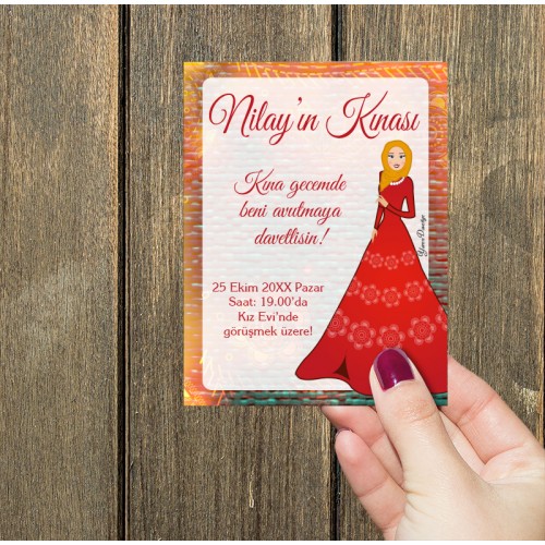 Kına Kartları - Yaren Davetiye