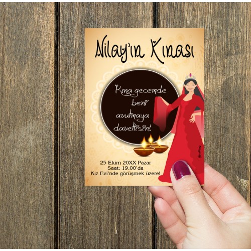 Kına Kartları - Yaren Davetiye
