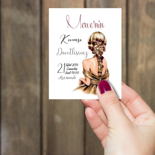 Kına Kartları - Yaren Davetiye