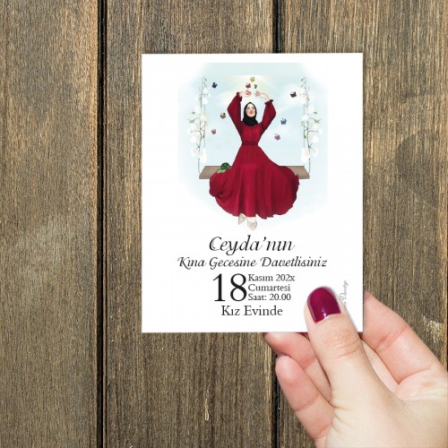 Kına Kartları - Yaren Davetiye