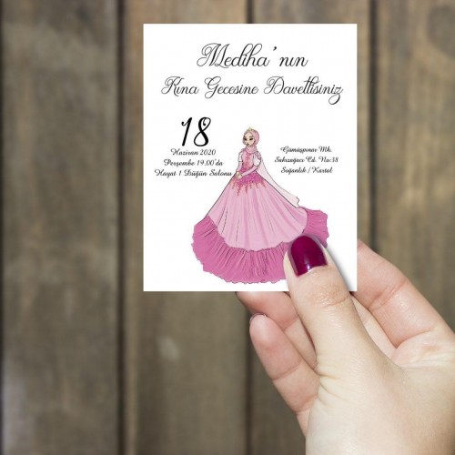 Kına Kartları - Yaren Davetiye