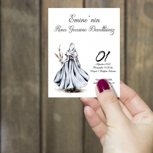 Kına Kartları - Yaren Davetiye