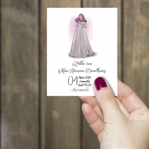 Kına Kartları - Yaren Davetiye