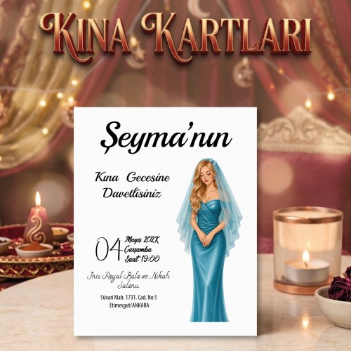 Kına Davetiye Modelleri Kına Kartları - Yaren Davetiye