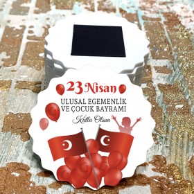Magnet 0092 - 23 NİSAN TÜRK BAYRAĞI TASARIM MAGNET