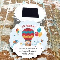 Çocuk Bayramı Magnet 23 Nisan Türk Bayrağı Magnet