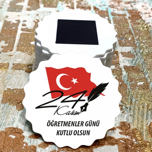 24 Kasım Öğretmenler Günü Magnet Resimli Magnet