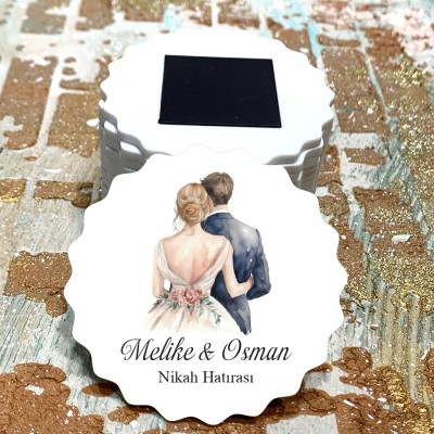 Magnet 0234 - Nikah, Nişan, Söz Hatırası Hediyelik Magnet