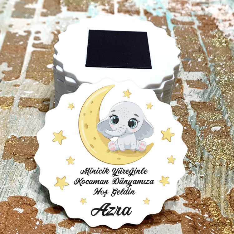 Magnet 0398 - Sevimli Fil Tasarım