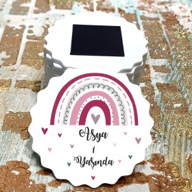 Magnet 0456 - Pembe Gökkuşağı Temalı