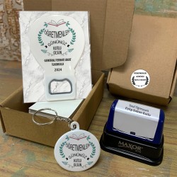 24 Kasım Öğretmenler Günü Hediyesi Balon Açacaklı Magnet Set 006