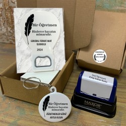 24 Kasım Öğretmenler Günü Hediyesi Balon Açacaklı Magnet Set 007