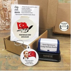 24 Kasım Öğretmenler Günü Hediyesi Aynalı Set 003