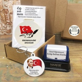 24 Kasım Öğretmenler Günü Hediyesi Aynalı Set 003