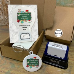 24 Kasım Öğretmenler Günü Hediyesi Balon Açacaklı Magnet Set 009