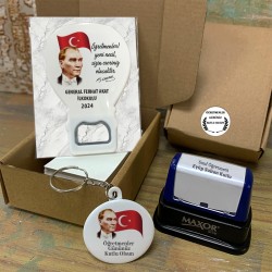 24 Kasım Öğretmenler Günü Hediyesi Balon Açacaklı Magnet Set 010