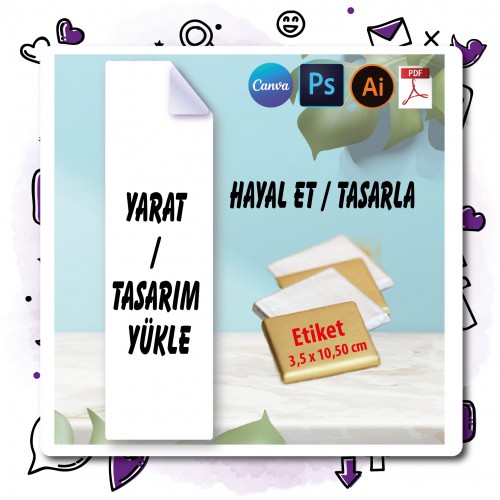Etiket Tasarla - Yaren Davetiye