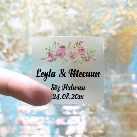 Kare Şeffaf Etiket 507