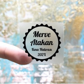 Kare Şeffaf Etiket 525