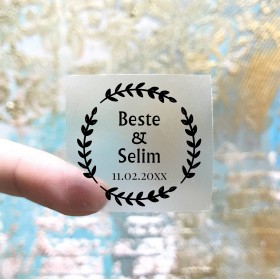 Kare Şeffaf Etiket 530