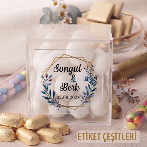 Kare Şeffaf Etiket 515 Kare Şeffaf Etiket 515 - Yaren Davetiye