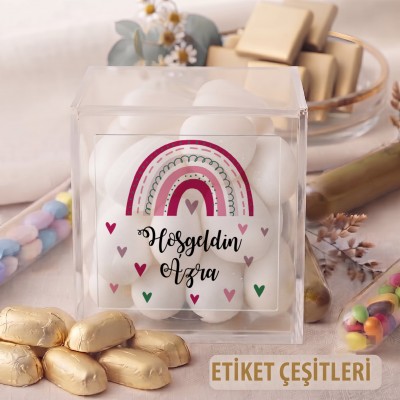 Kare Şeffaf Etiket 519