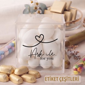Kare Şeffaf Etiket 534