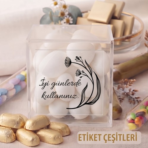Kare Şeffaf Etiket 536 Kare Şeffaf Etiket 536 - Yaren Davetiye