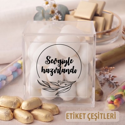 Kare Şeffaf Etiket 540
