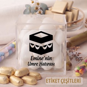Kare Şeffaf Etiket 545 - Hac, Umre, Kabe Tasarım