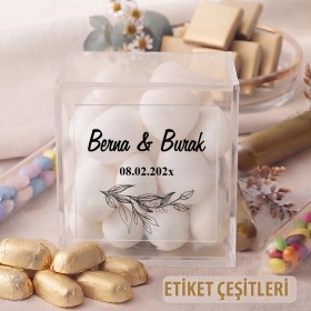 Kare Şeffaf Etiket 546