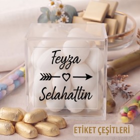 Kare Şeffaf Etiket 549