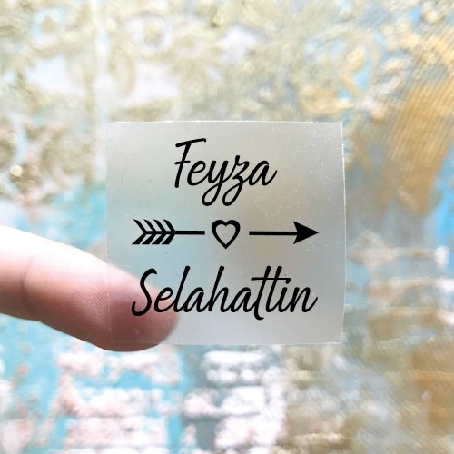 Kare Şeffaf Etiket 549 Kare Şeffaf Etiket 549 - Yaren Davetiye