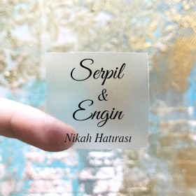 Kare Şeffaf Etiket 554