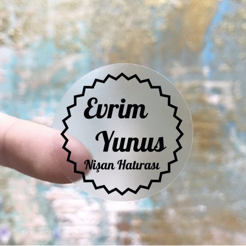 Hediyelik Etiket - Yaren Davetiye